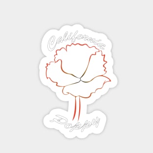 California - Poppy Sticker